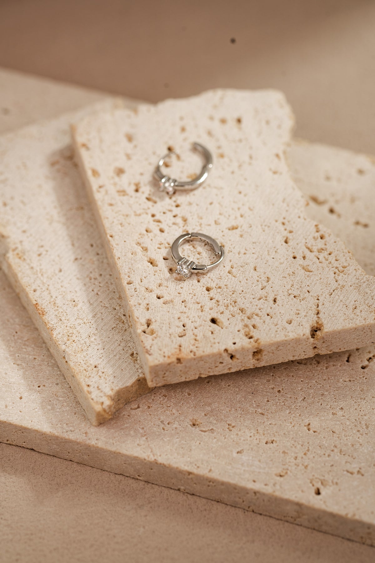 LUMI Whisper Hoops – Dainty 925 Silver Earrings in Gold or Silver – View 7 | ARTTOO STUDIO