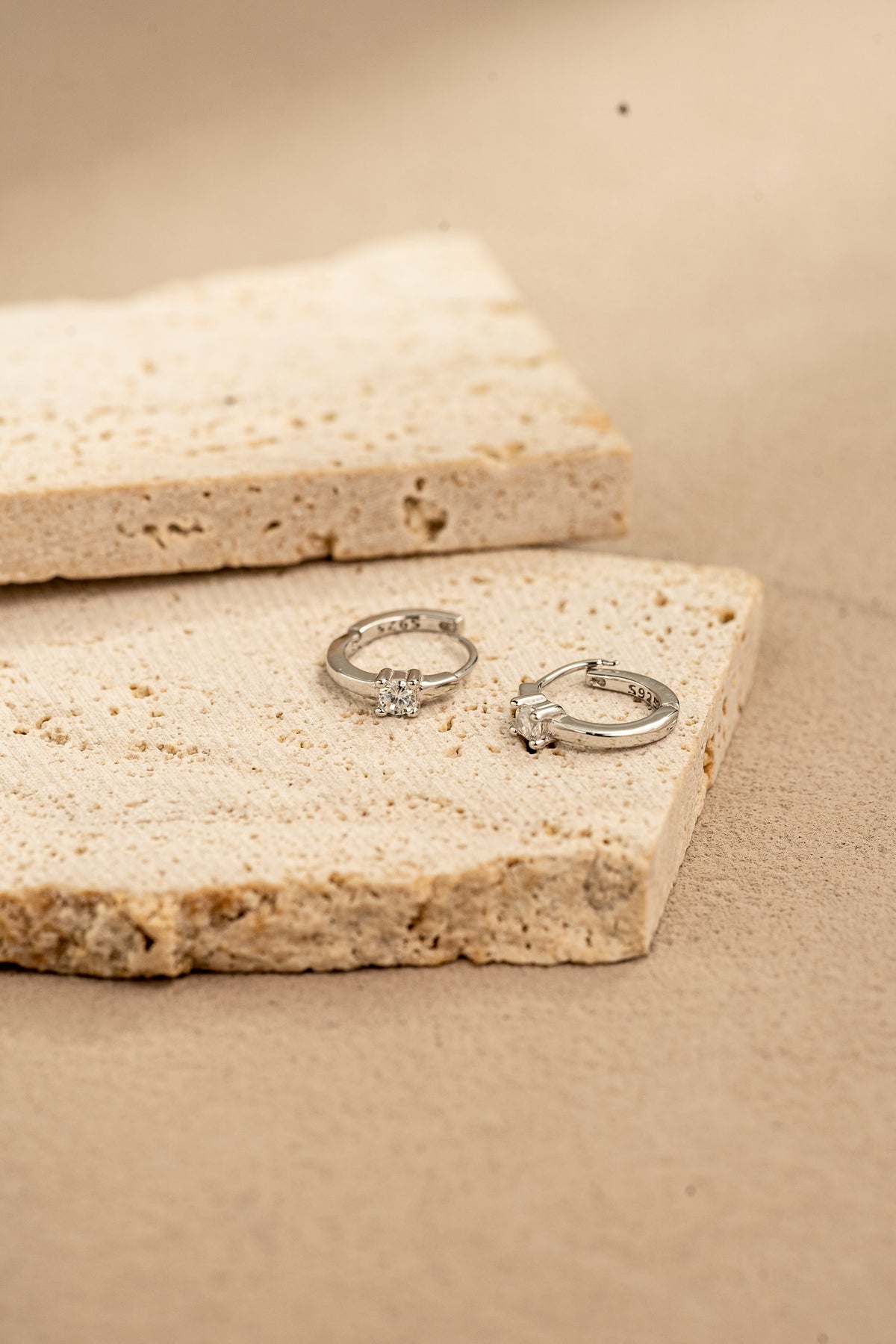 LUMI Whisper Hoops – Dainty 925 Silver Earrings in Gold or Silver – View 8 | ARTTOO STUDIO
