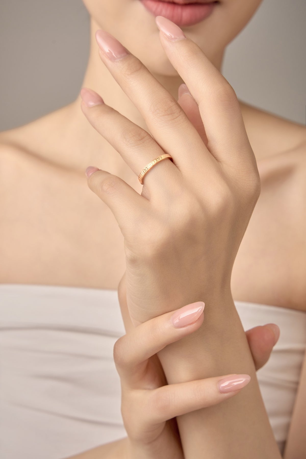 Roman Oath Columns Couple Rings – 18K Gold Vermeil on 925 Silver – View 10 | ARTTOO STUDIO