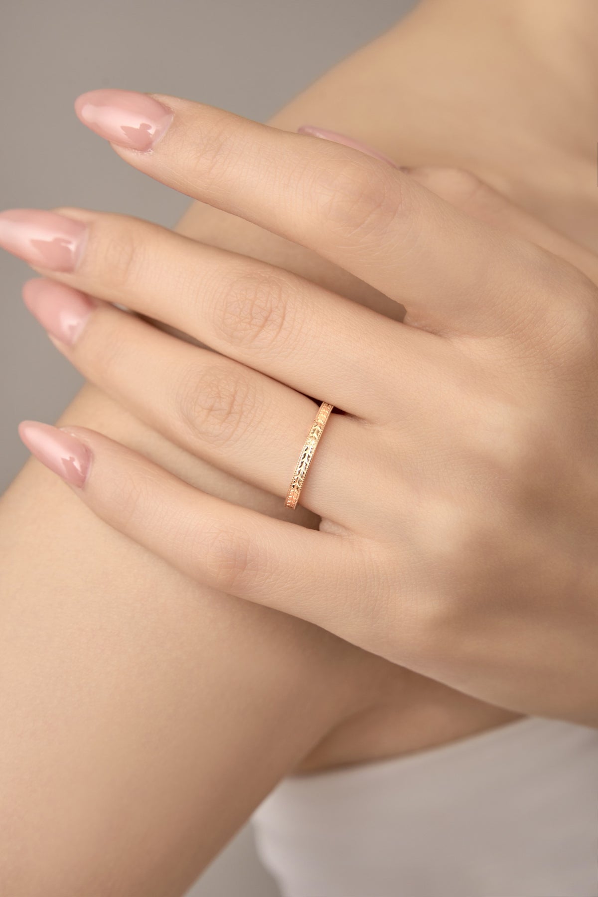 Roman Oath Columns Couple Rings – 18K Gold Vermeil on 925 Silver – View 11 | ARTTOO STUDIO