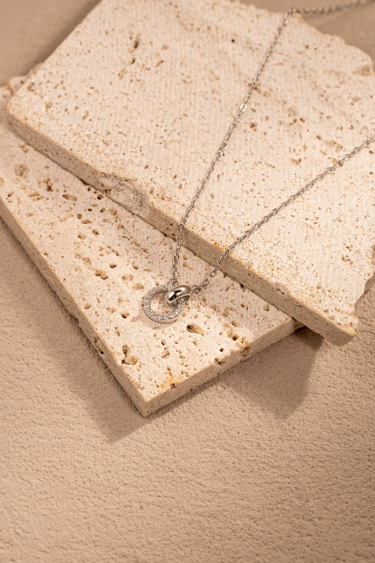 Eternal Link Double Circle Necklace – 18K Gold Vermeil on 925 Silver – View 10 | ARTTOO STUDIO