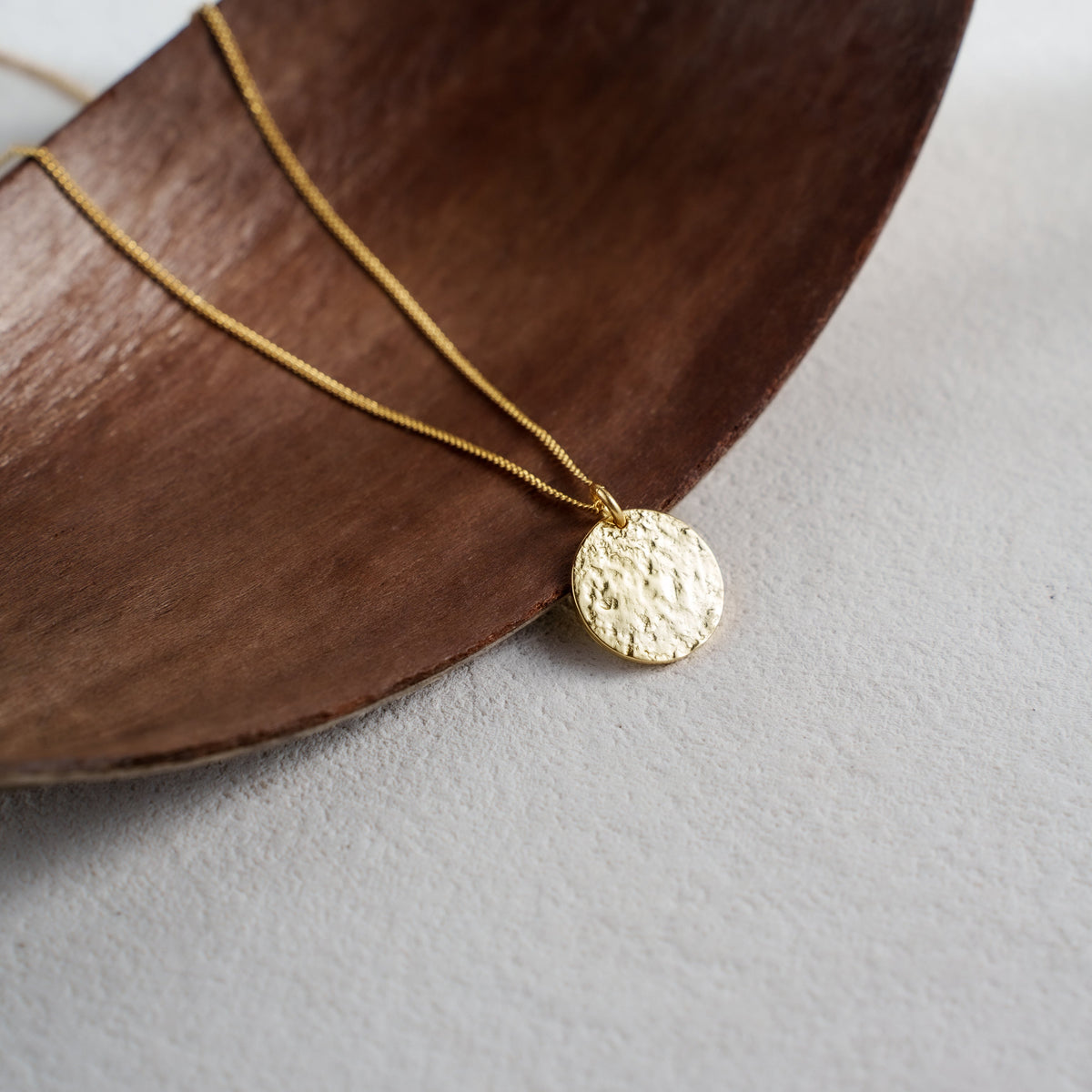 Halo Ripple Irregular Pendant Necklace – 925 Silver with 18K Gold Plating – View 8 | ARTTOO STUDIO