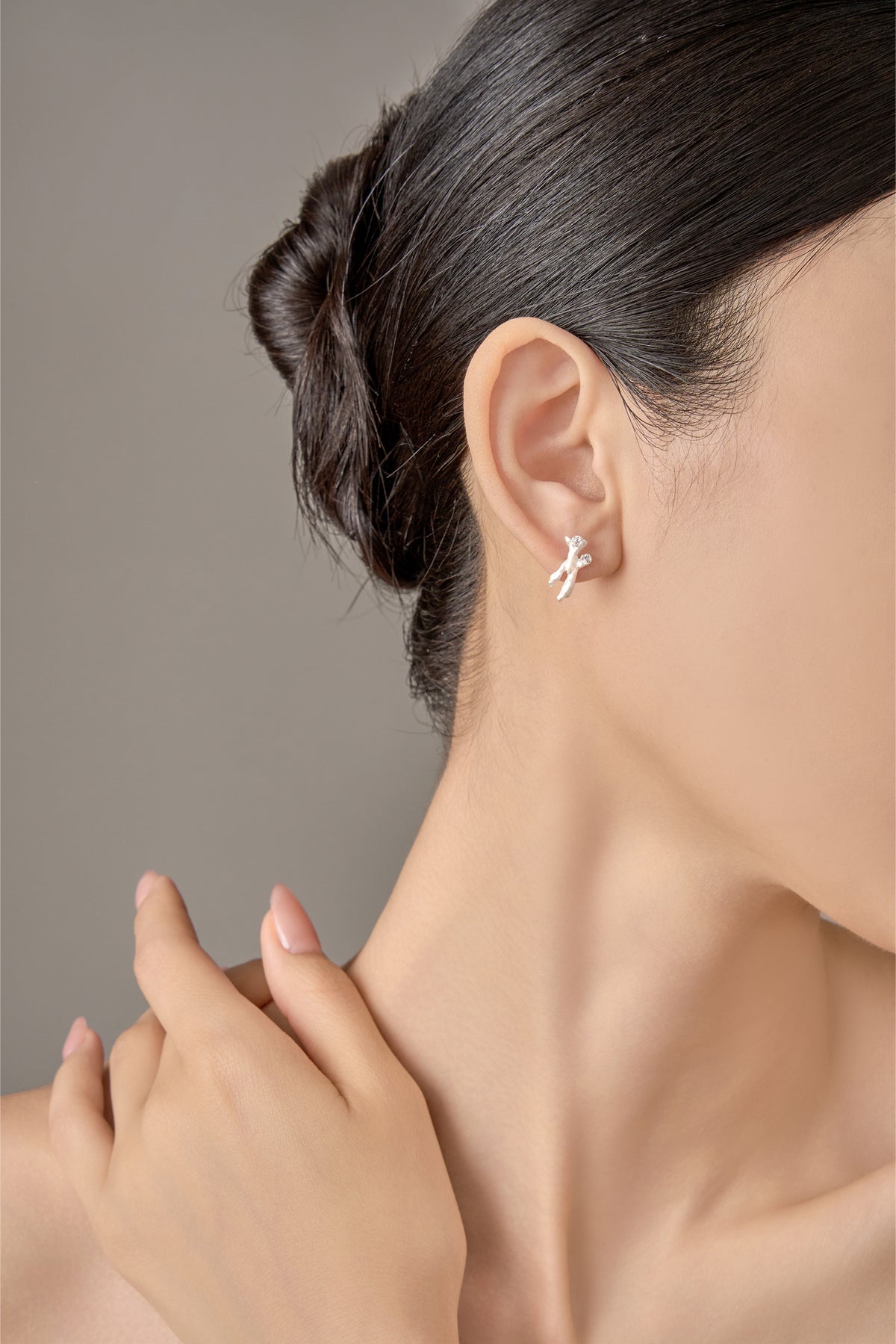 Dancing Silver Flame Earrings – 925 Silver with Polished Finish – View 6 | ARTTOO STUDIO