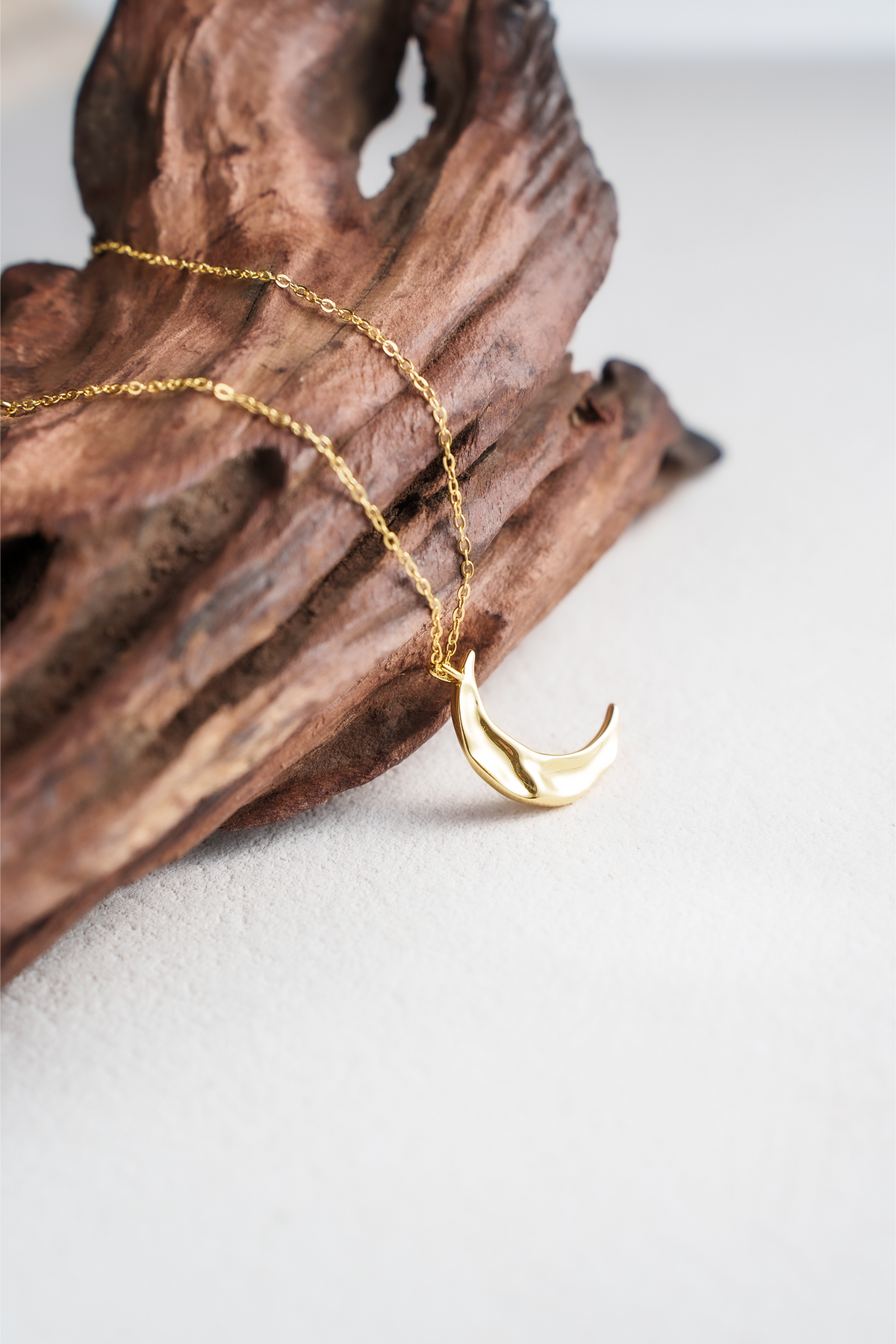 Moonlit Sea Pendant Necklace – 18K Gold Vermeil on 925 Silver – View 4 | ARTTOO STUDIO
