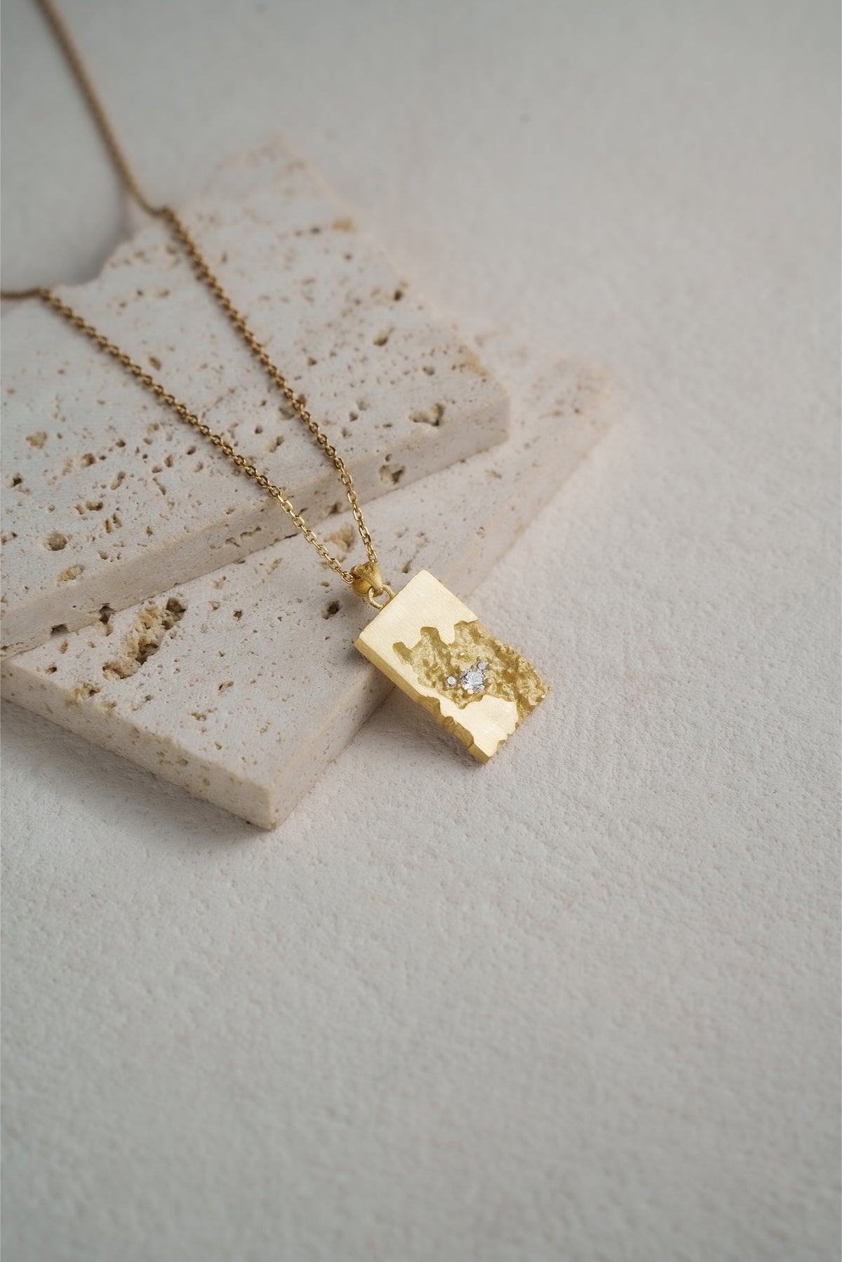 Stardust Relic Pendant Necklace – 925 Silver with 18K Gold Plating – View 4 | ARTTOO STUDIO