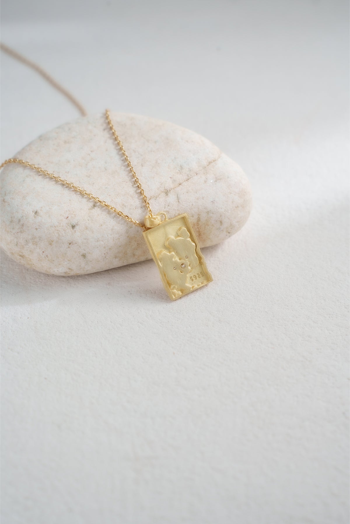 Stardust Relic Pendant Necklace – 925 Silver with 18K Gold Plating – View 6 | ARTTOO STUDIO
