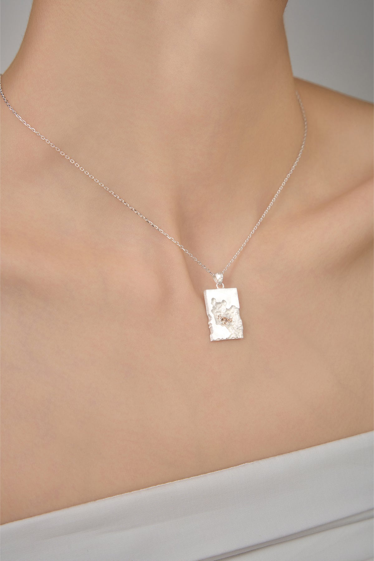Stardust Relic Pendant Necklace – 925 Silver with 18K Gold Plating – View 13 | ARTTOO STUDIO
