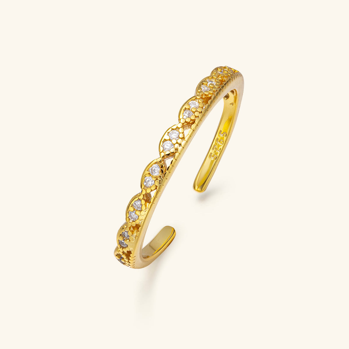 Dawn Whispers Ring – 925 Silver with 18K Gold Plating – Minimalist Jewelry | ARTTOO STUDIO