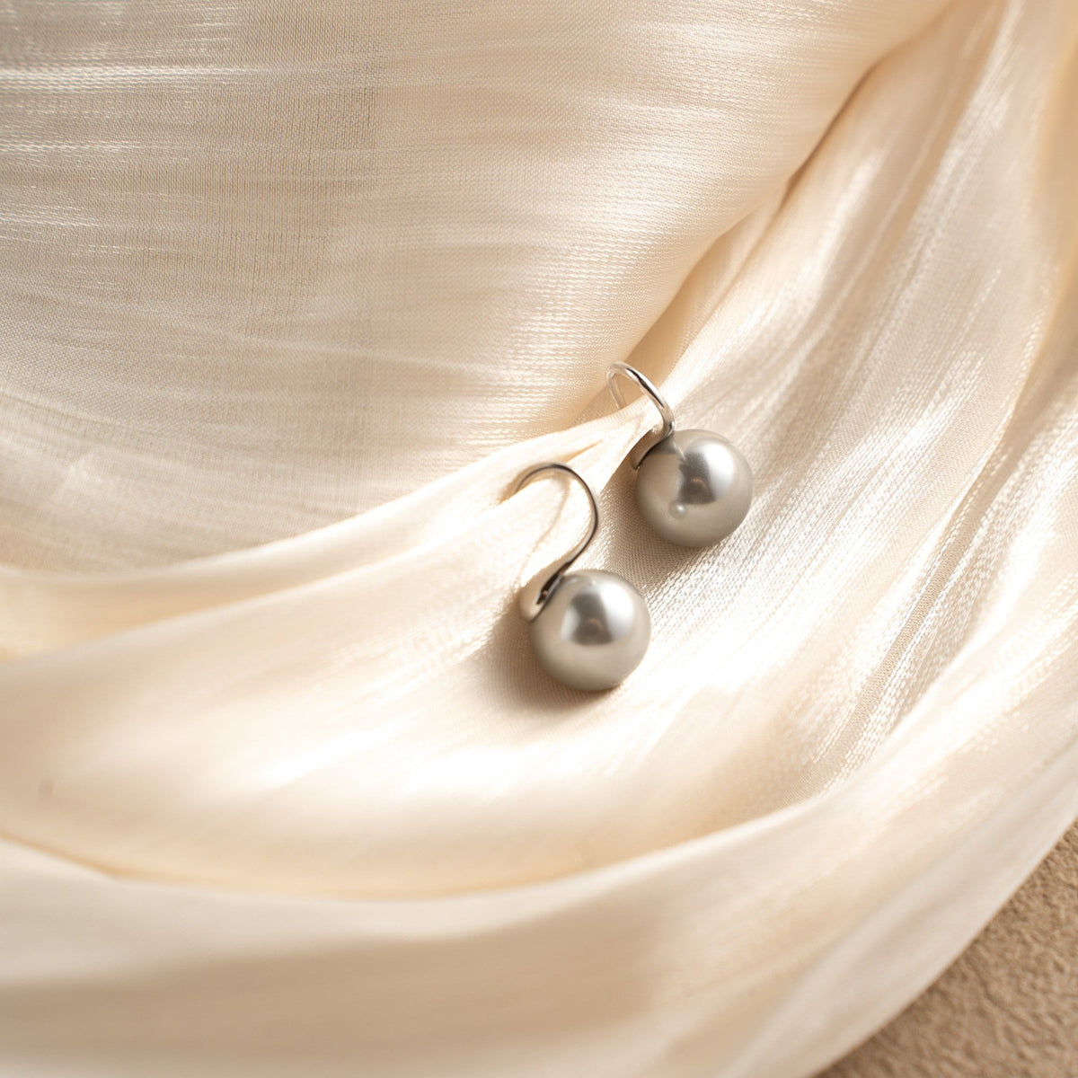Moonlight Letter Drop Earrings – 925 Silver with 18K Gold Plating – View 7 | ARTTOO STUDIO