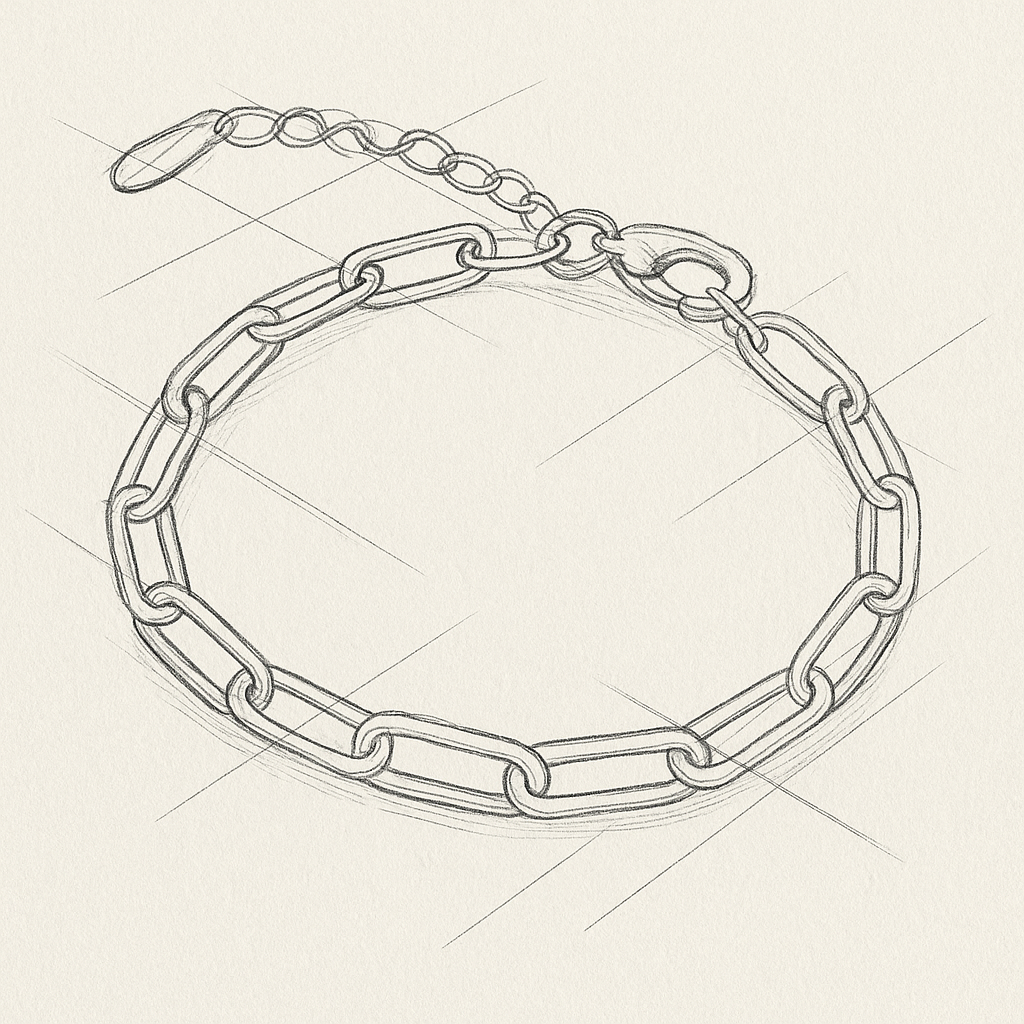 Echo of Time – Gold-Plated S925 Chain Bracelet | ARTTOO – View 7 | ARTTOO STUDIO