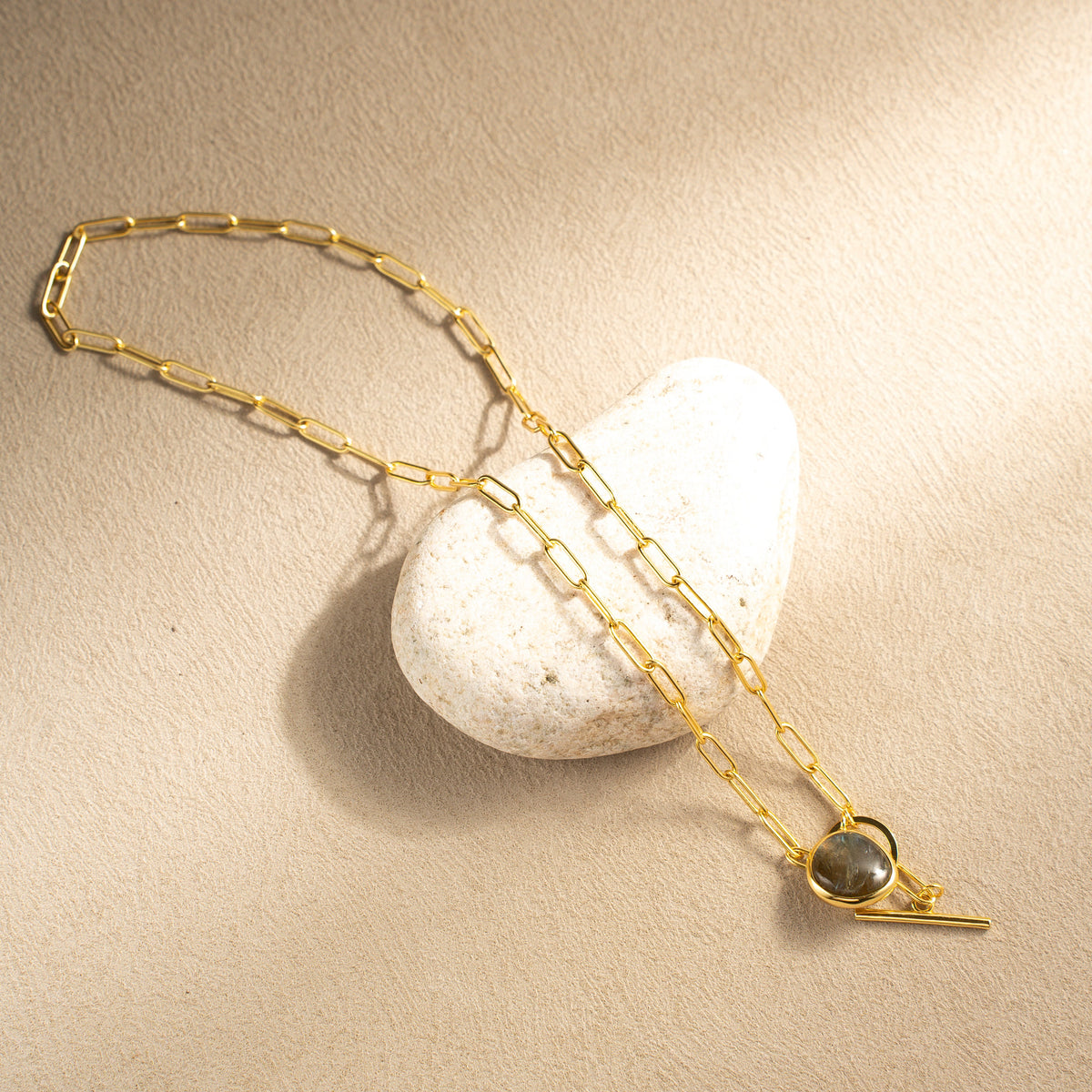 Golden Orbit Pendant Necklace – 18K Gold Vermeil on 925 Silve – View 6 | ARTTOO STUDIO