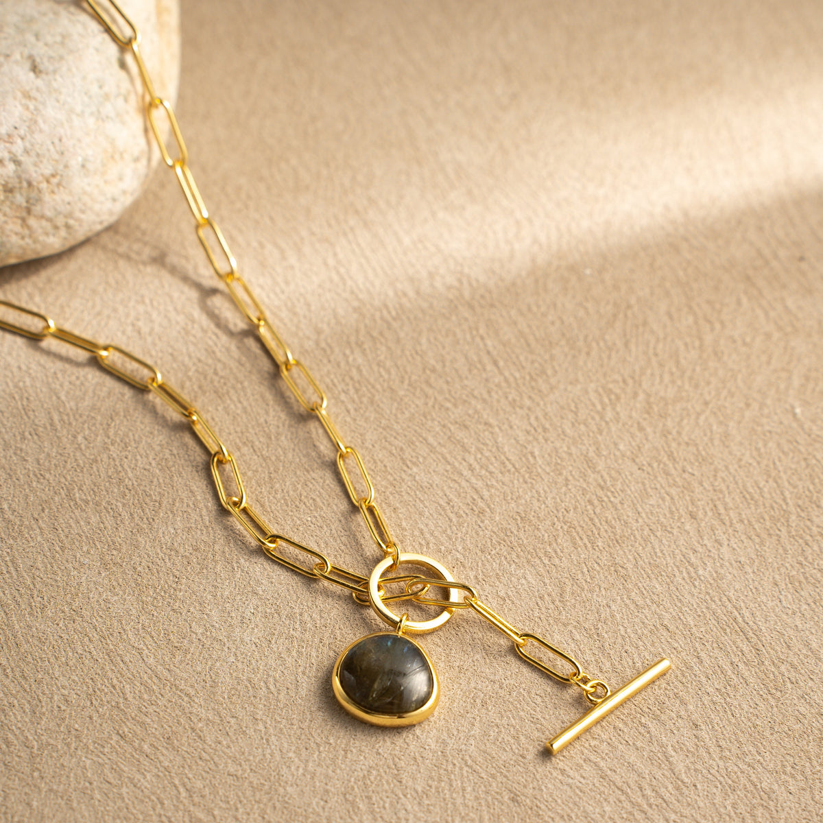 Golden Orbit Pendant Necklace – 18K Gold Vermeil on 925 Silve – View 4 | ARTTOO STUDIO