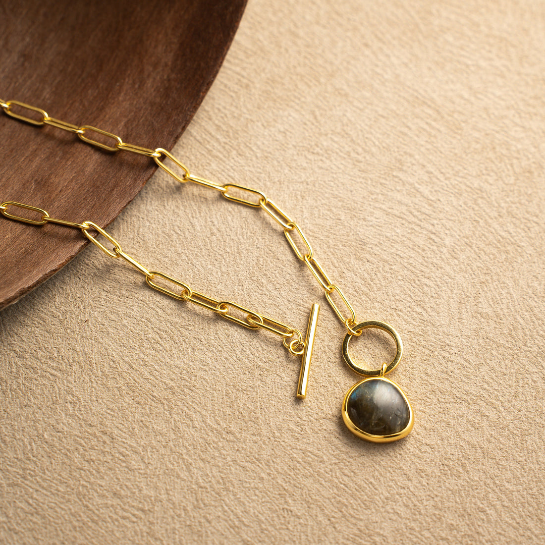 Golden Orbit Pendant Necklace – 18K Gold Vermeil on 925 Silve – View 7 | ARTTOO STUDIO