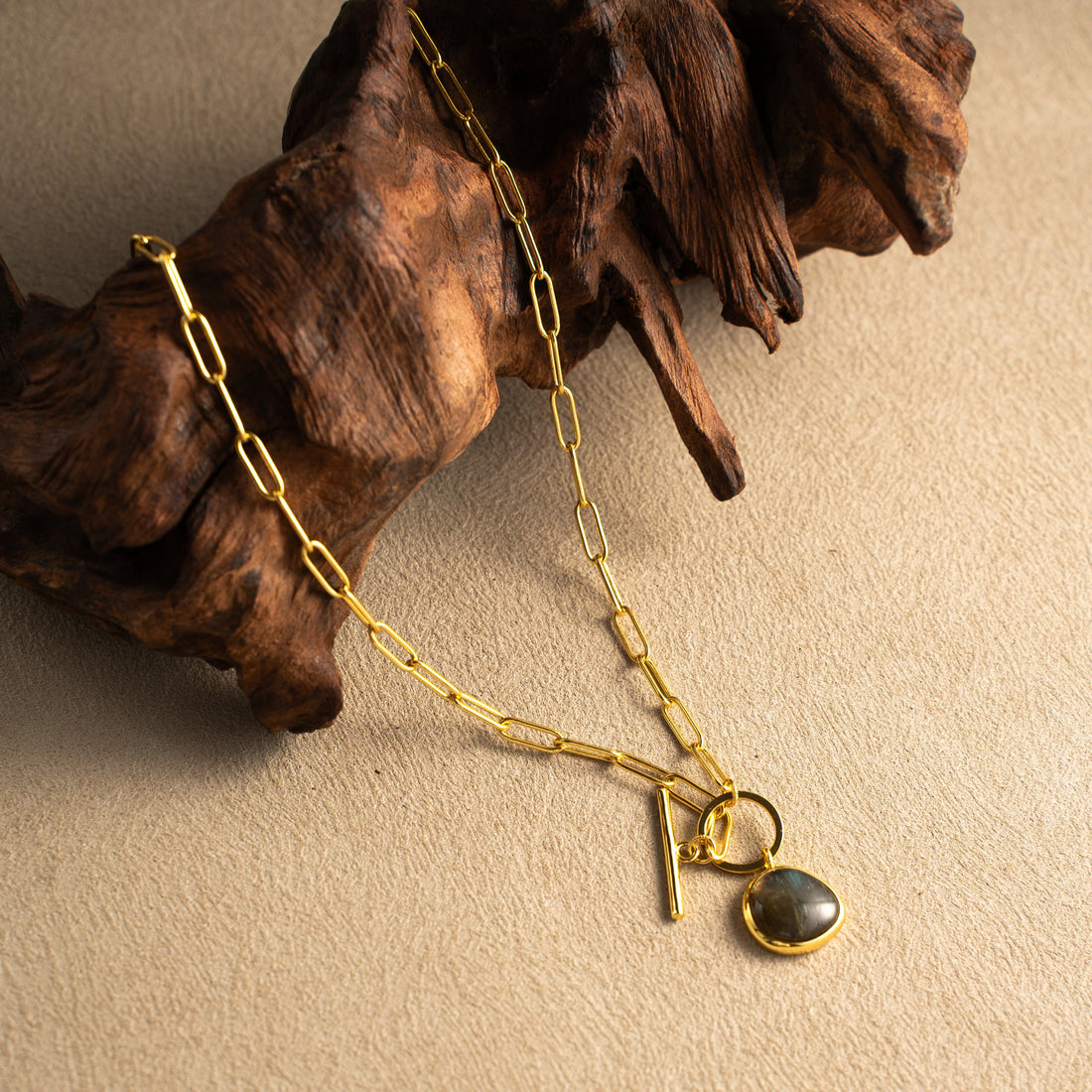 Golden Orbit Pendant Necklace – 18K Gold Vermeil on 925 Silve – View 9 | ARTTOO STUDIO
