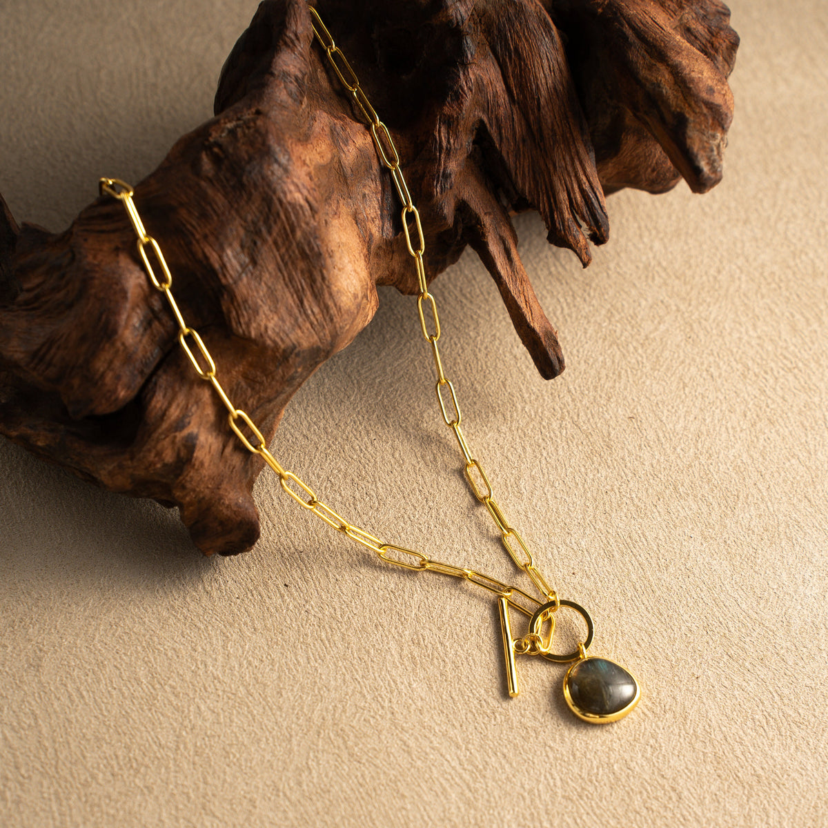 Golden Orbit Pendant Necklace – 18K Gold Vermeil on 925 Silve – View 9 | ARTTOO STUDIO
