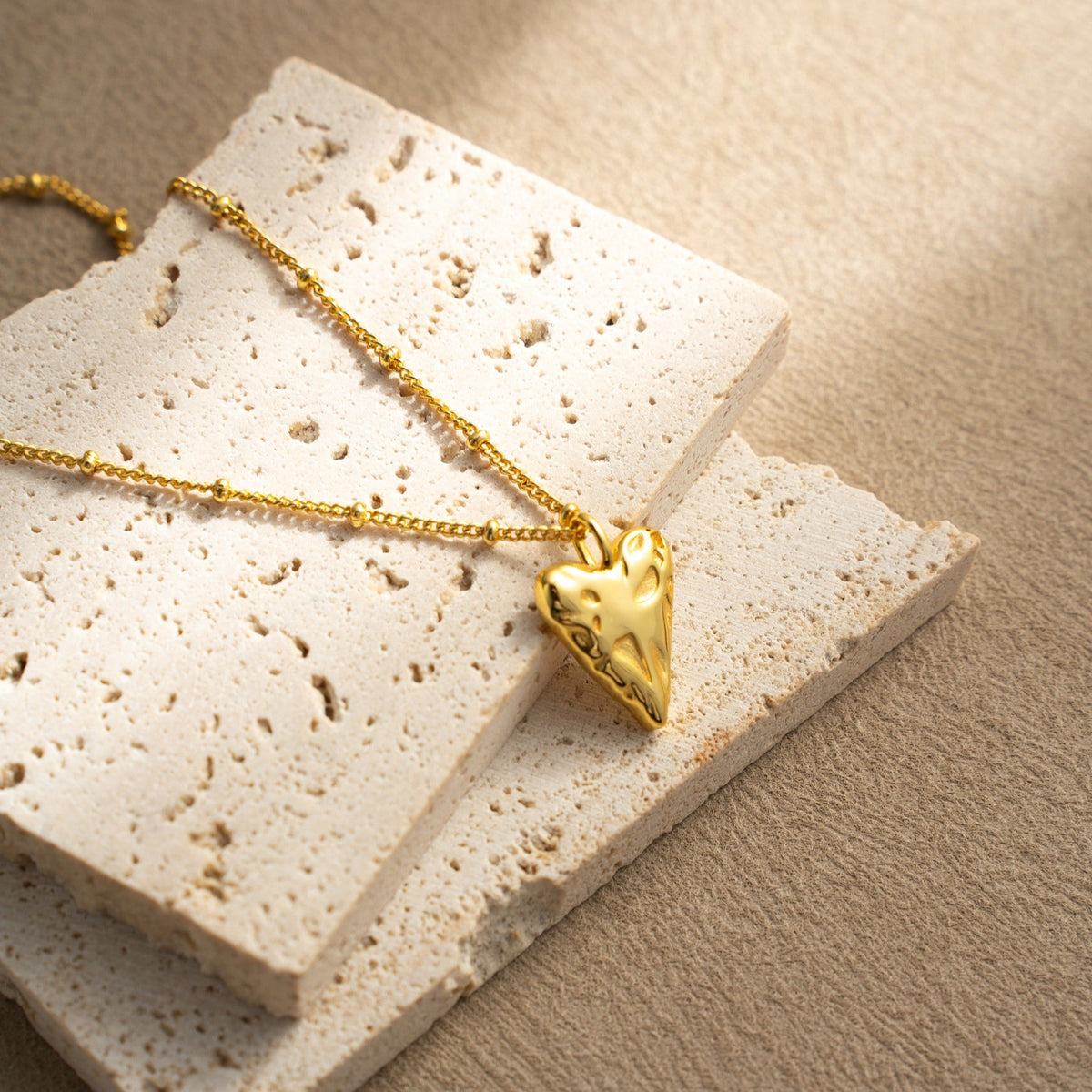 Heart of Passion Pendant Necklace – 18K Gold Vermeil on 925 Silver – View 5 | ARTTOO STUDIO