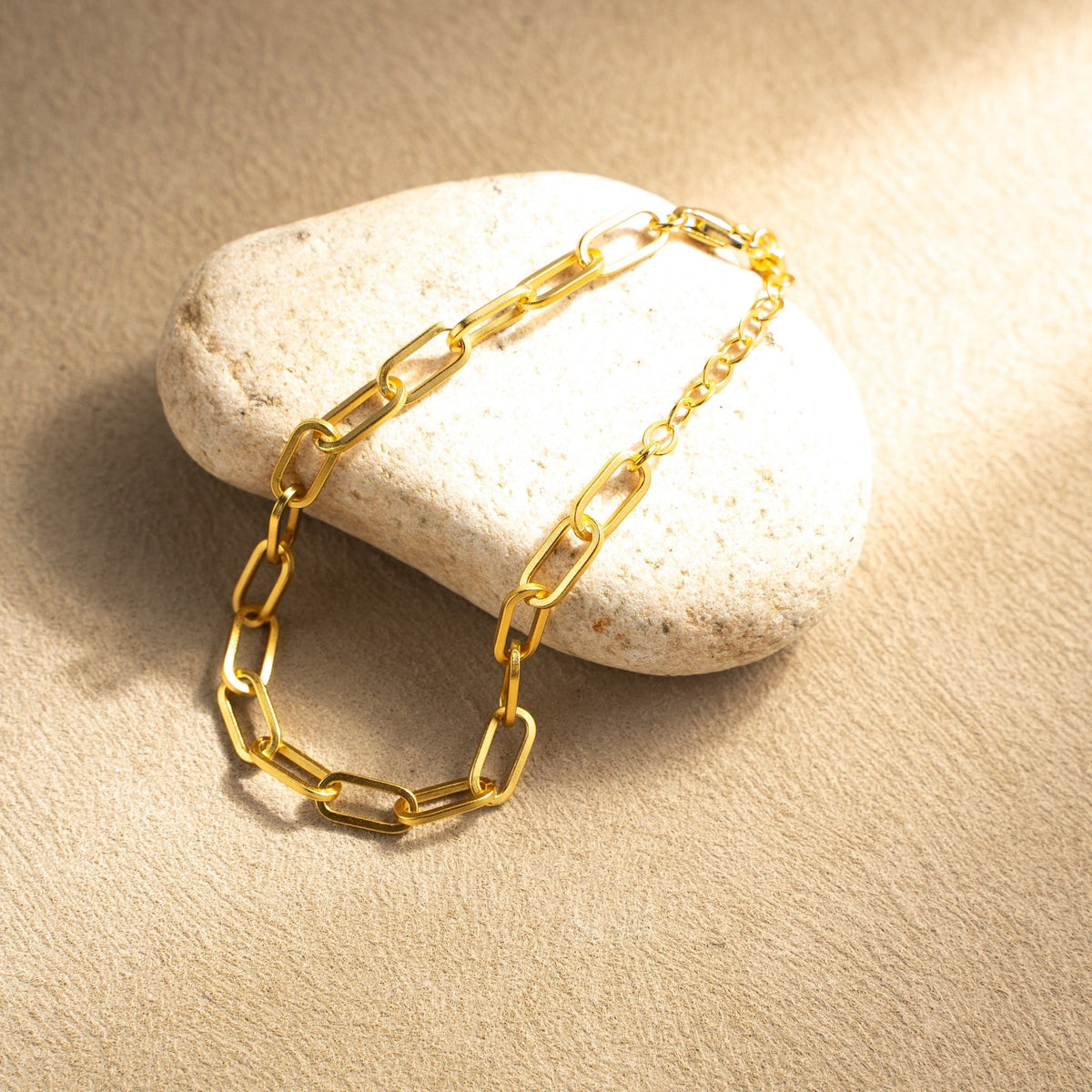 Echo of Time Chain Bracelet – 925 Silver with 18K Gold Plating – View 7 | ARTTOO STUDIO