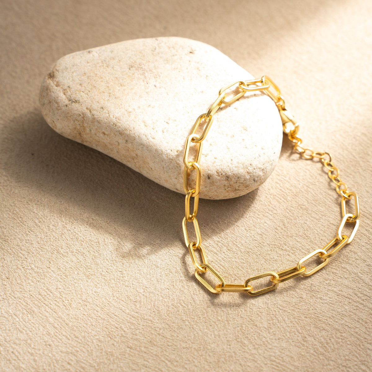 Echo of Time Chain Bracelet – 925 Silver with 18K Gold Plating – View 4 | ARTTOO STUDIO