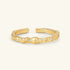Starlit Glow Adjustable Ring – Irregular Hollow Texture, 18K Gold Vermeil on 925 Silver – Minimalist Jewelry | ARTTOO STUDIO