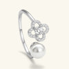 Dewdrop Wish Adjustable Ring – 925 Silver with 18K Gold Plating