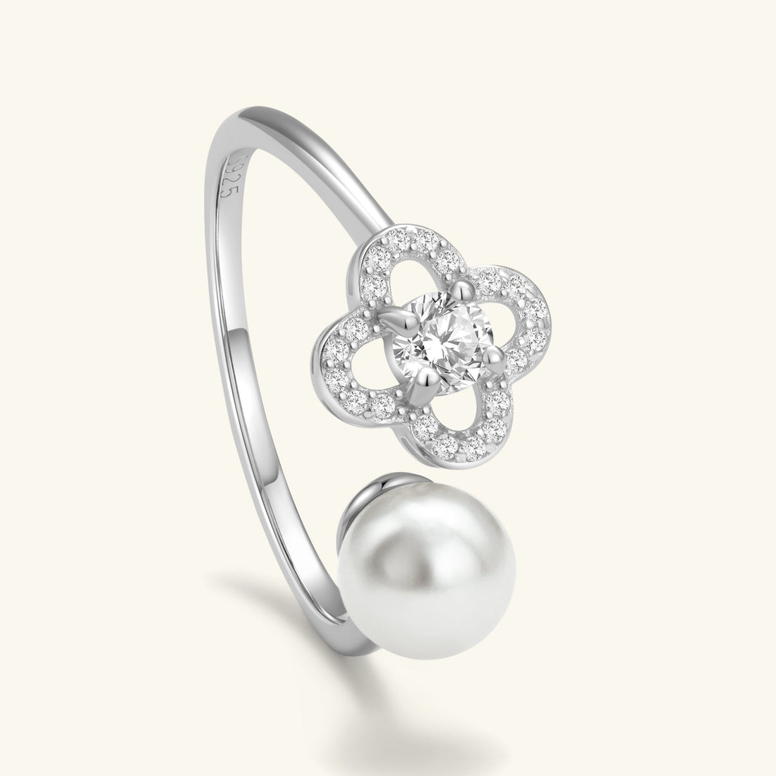 Dewdrop Wish Adjustable Ring – 925 Silver with 18K Gold Plating – Minimalist Jewelry | ARTTOO STUDIO