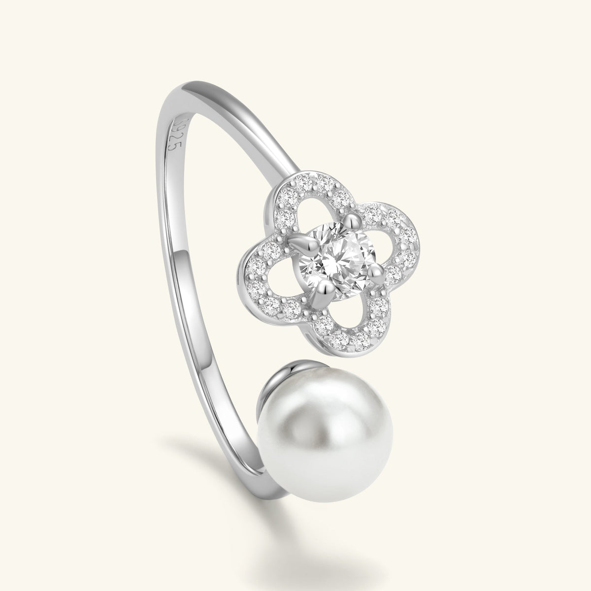 Dewdrop Wish Adjustable Ring – 925 Silver with 18K Gold Plating – Minimalist Jewelry | ARTTOO STUDIO
