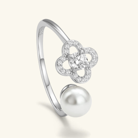 Dewdrop Wish Adjustable Ring – 925 Silver with 18K Gold Plating – Minimalist Jewelry | ARTTOO STUDIO
