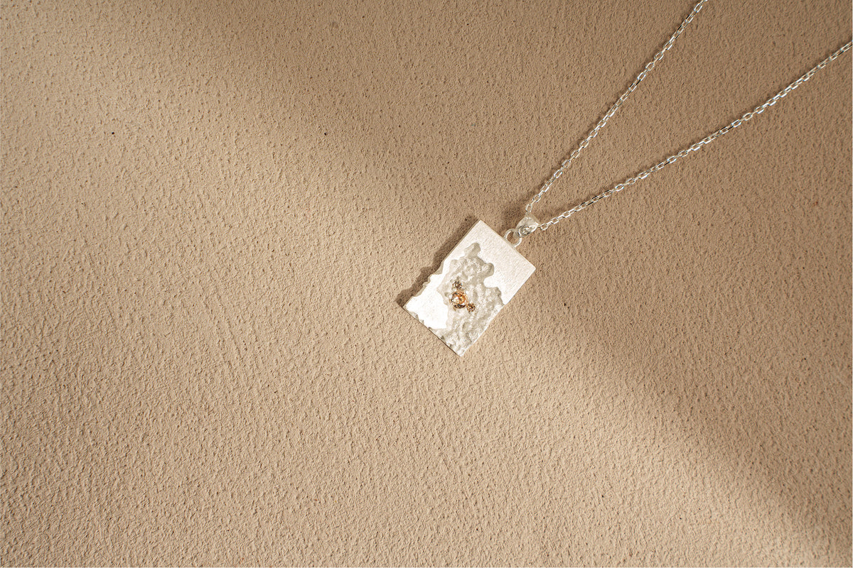 Stardust Relic Pendant Necklace – 925 Silver with 18K Gold Plating – View 12 | ARTTOO STUDIO