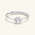 Polaris Moissanite Solitaire Ring – 925 Silver with Rhodium Plated – Minimalist Jewelry | ARTTOO STUDIO