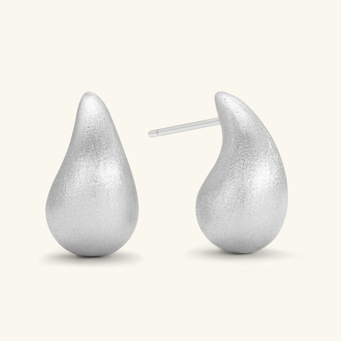 Raindrop Stud Earrings – 925 Silver with 18K Gold Plating – Minimalist Jewelry | ARTTOO STUDIO