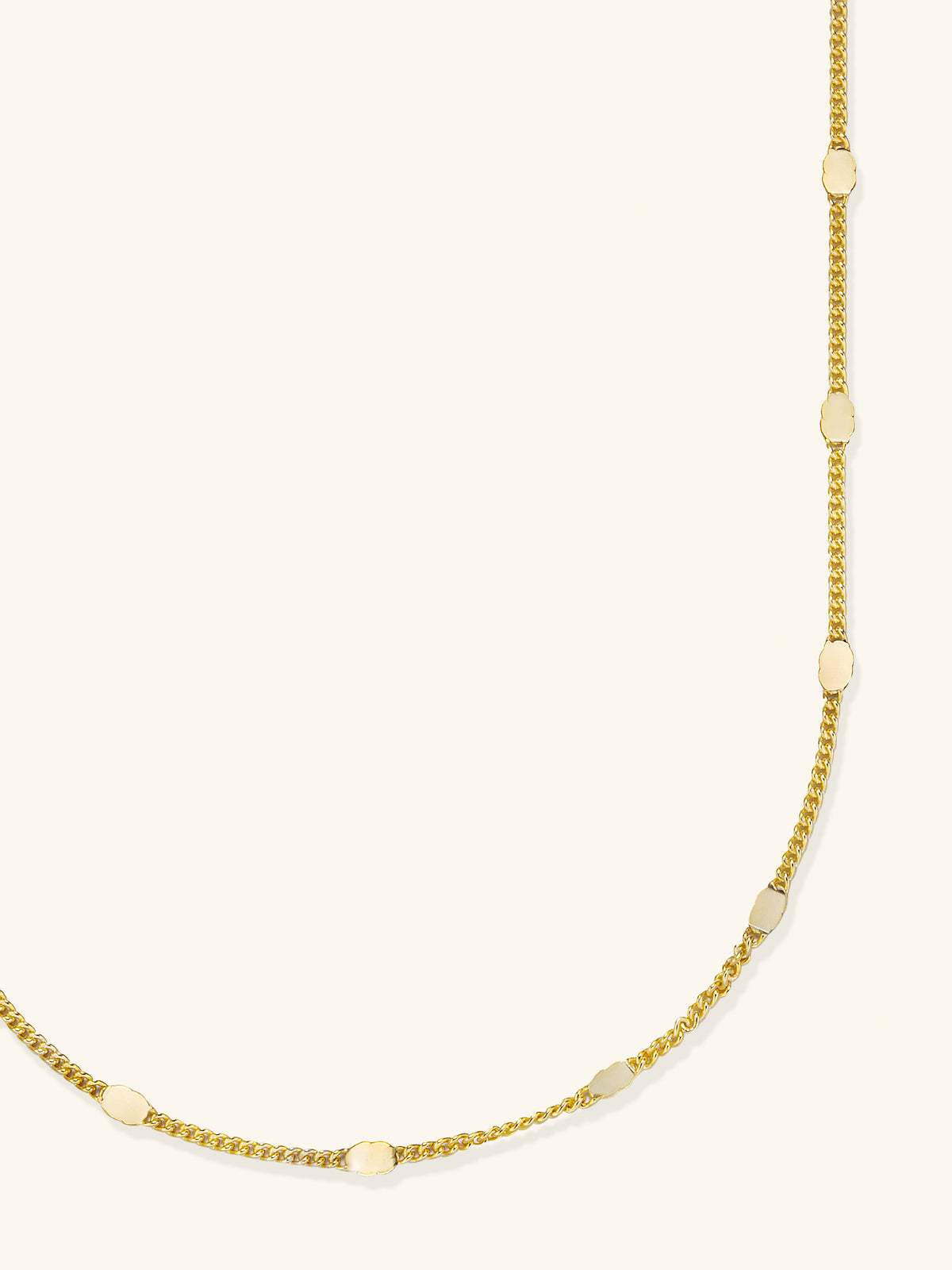 Shimmering Disc Chain Necklace – 925 Silver with 18K Gold Plating – Detail and Craftsmanship | ARTTOO STUDIO