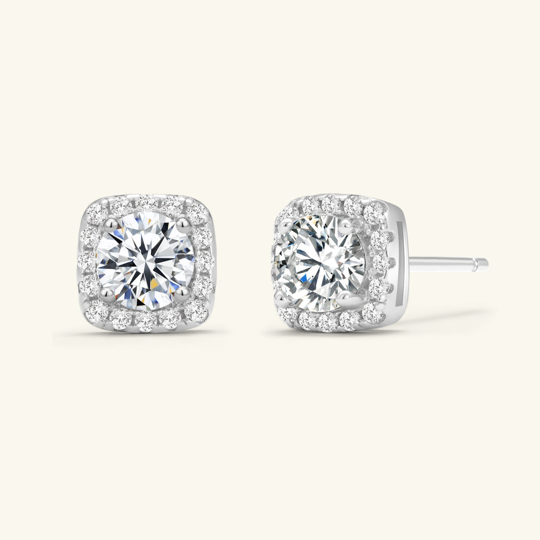 Birthstone Mini Stud Earrings – 925 Silver with Cubic Zirconia – Minimalist Jewelry | ARTTOO STUDIO