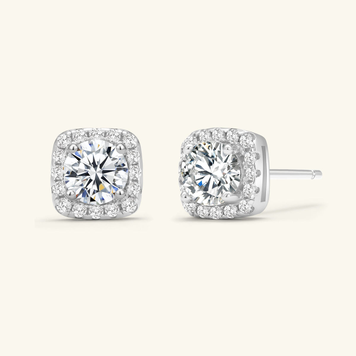 Birthstone Mini Stud Earrings – 925 Silver with Cubic Zirconia – Minimalist Jewelry | ARTTOO STUDIO
