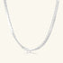 Morning Mist Dual Chain Necklace – 925 Silver with 18K Gold Plating – Minimalist Jewelry | ARTTOO STUDIO