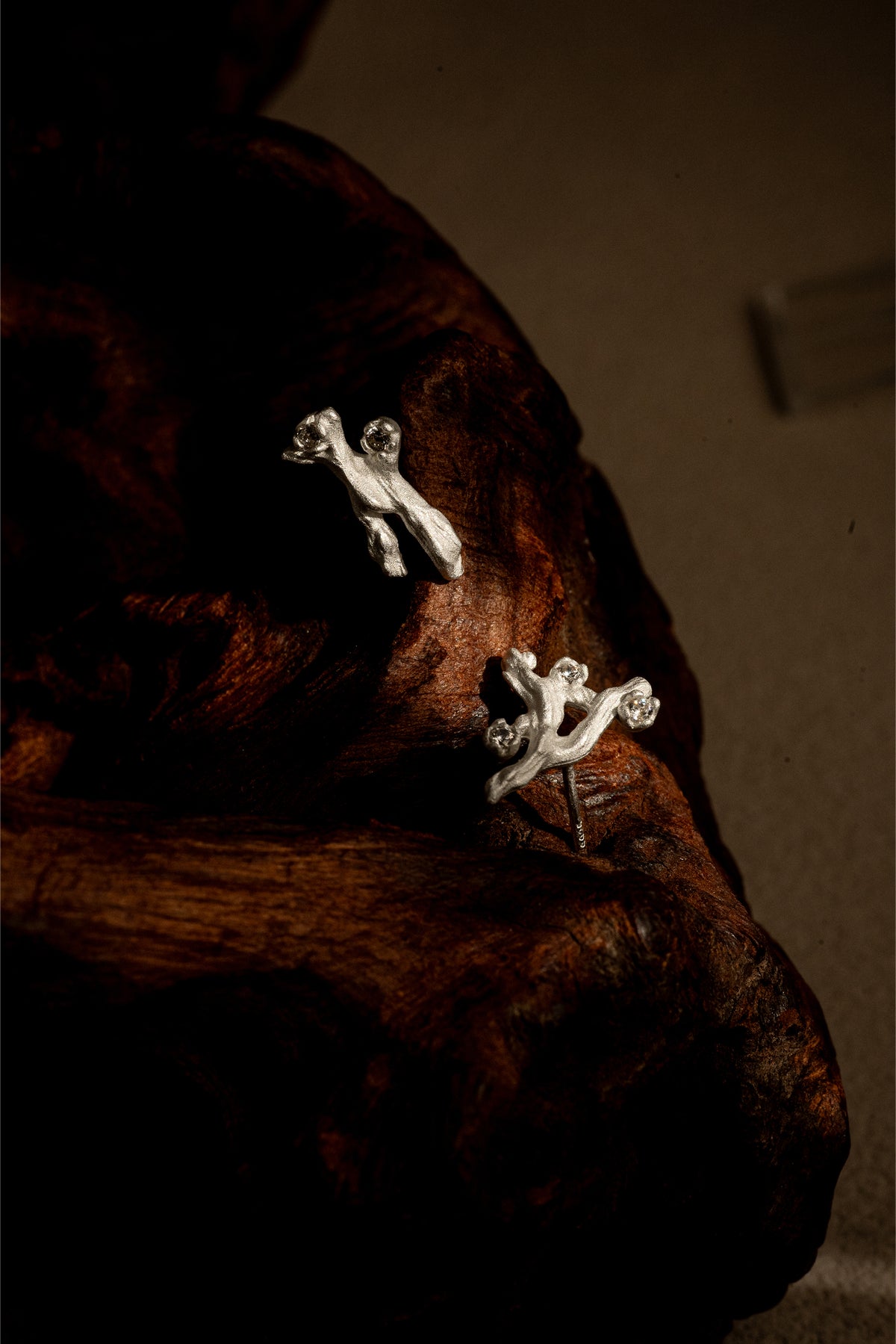 Dancing Silver Flame Earrings – 925 Silver with Polished Finish – View 5 | ARTTOO STUDIO
