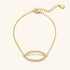 Oval Radiance Bracelet – Brass with 18K Gold Plating – Minimalist Jewelry | ARTTOO STUDIO