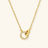 Eternal Link Double Circle Necklace – 18K Gold Vermeil on 925 Silver – Minimalist Jewelry | ARTTOO STUDIO
