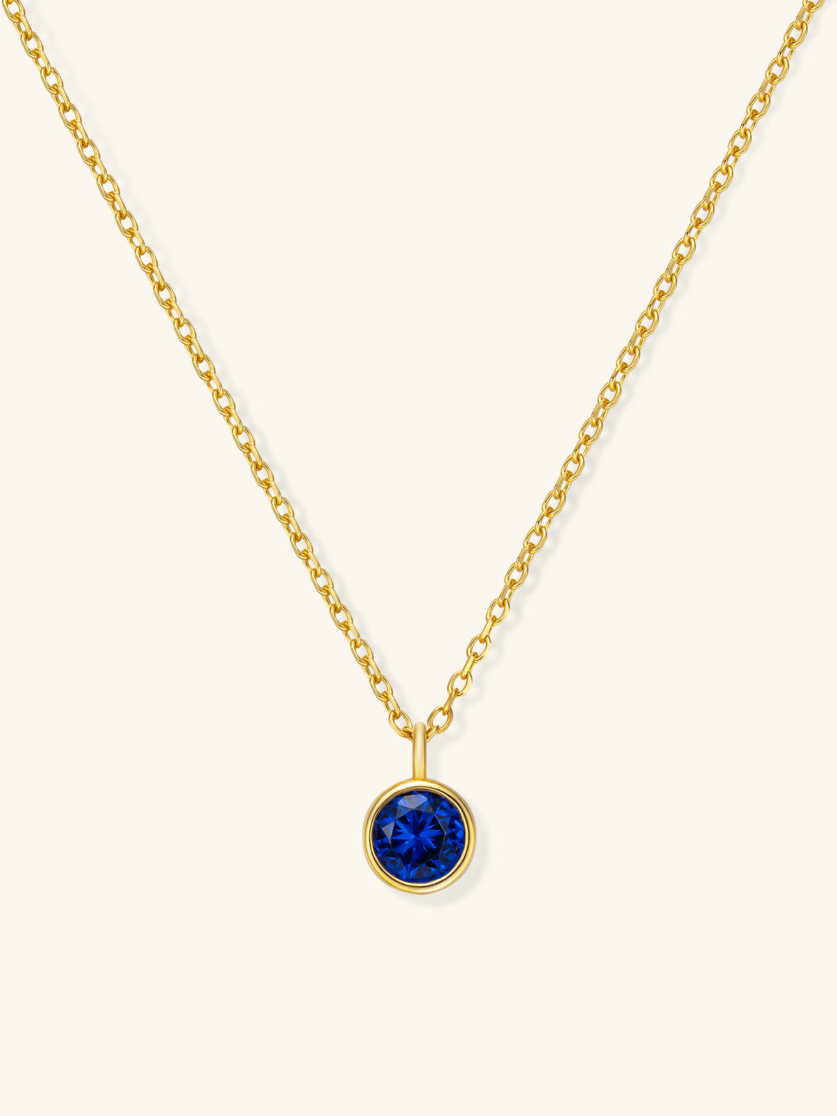 Zodiac Birthstone Necklace – 925 Silver with 18K Gold Plating – View 7 | ARTTOO STUDIO