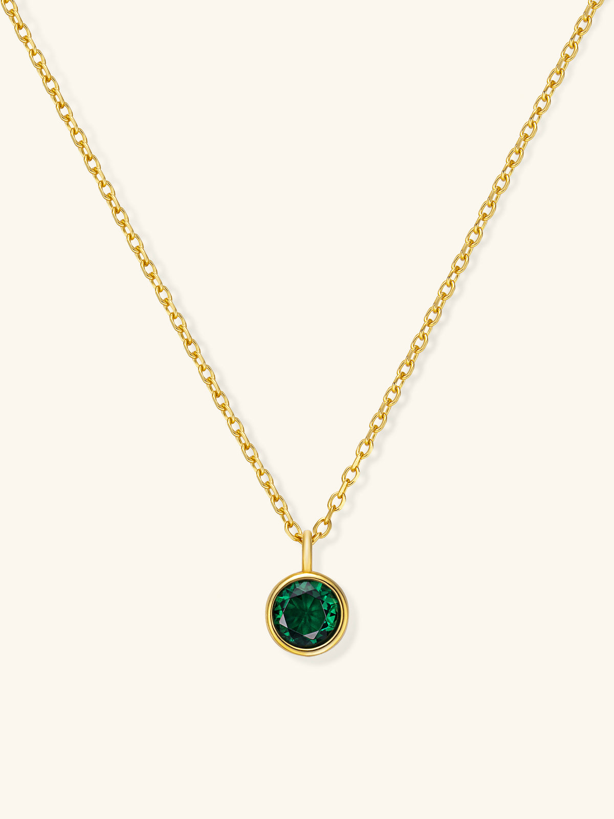 Zodiac Birthstone Necklace – 925 Silver with 18K Gold Plating – Lifestyle & On-Model Look | ARTTOO STUDIO