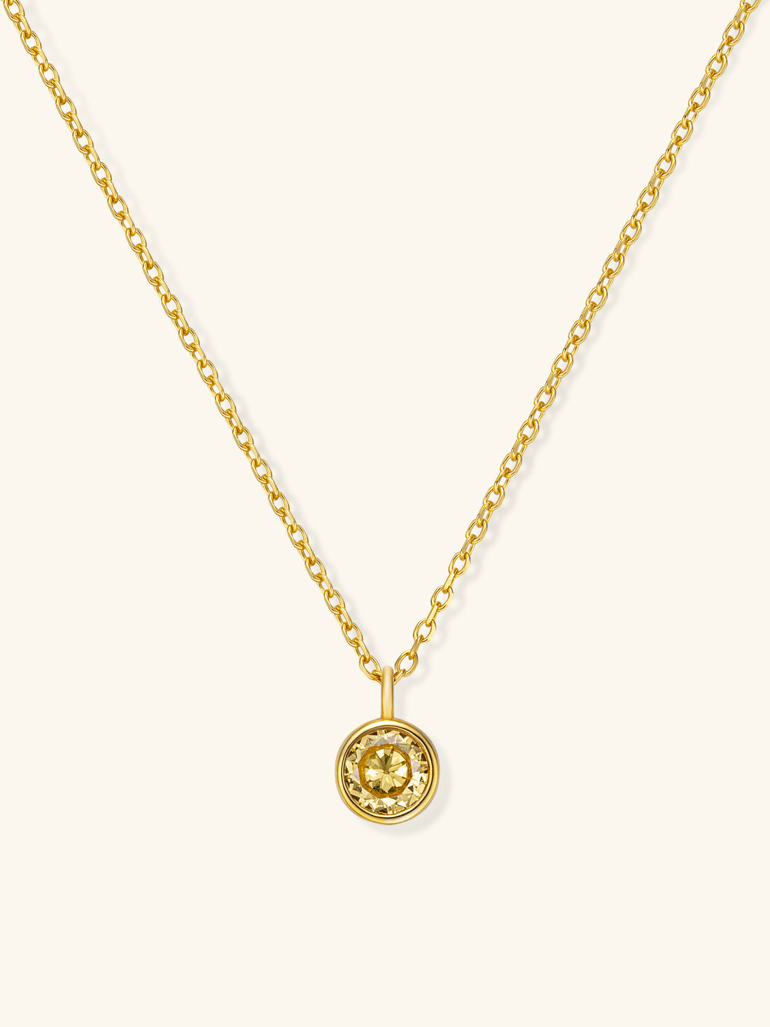 Zodiac Birthstone Necklace – 925 Silver with 18K Gold Plating – View 4 | ARTTOO STUDIO