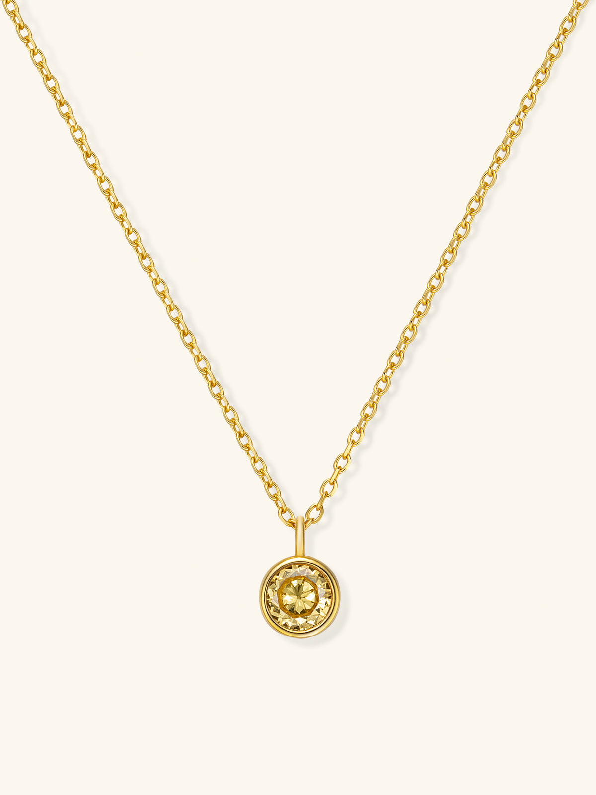 Zodiac Birthstone Necklace – 925 Silver with 18K Gold Plating – View 4 | ARTTOO STUDIO