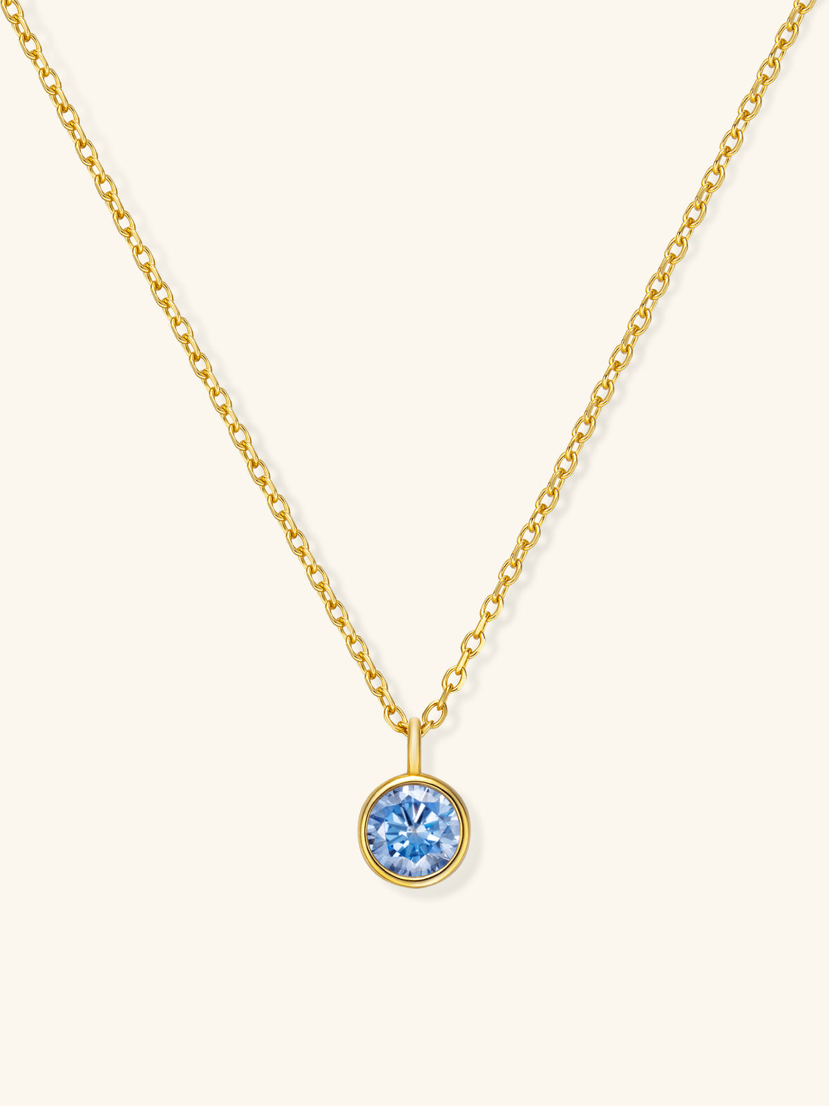 Zodiac Birthstone Necklace – 925 Silver with 18K Gold Plating – View 12 | ARTTOO STUDIO