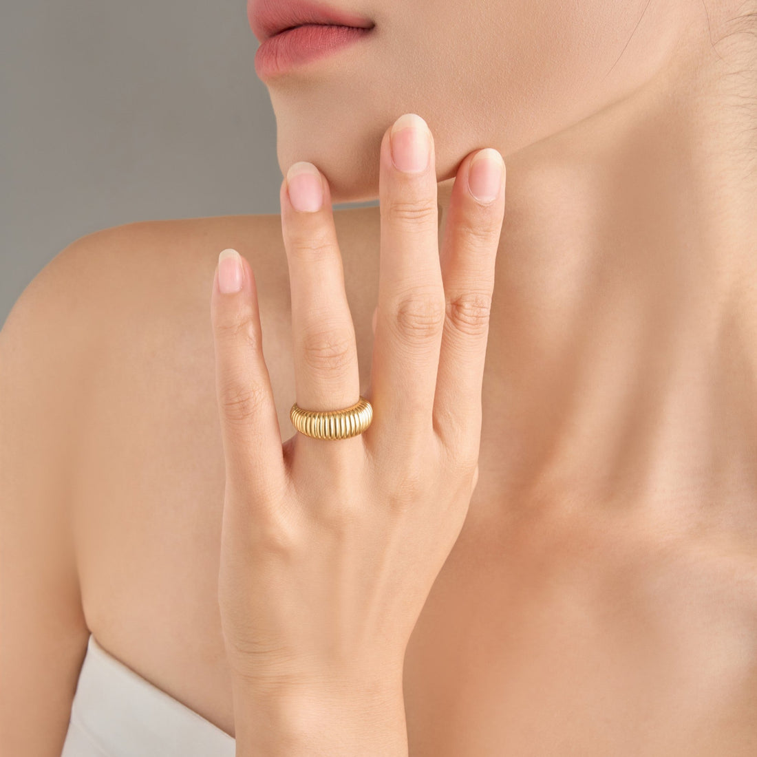 Sunlit Rhythm Ring – 18K Gold Vermeil on 925 Silver – View 6 | ARTTOO STUDIO