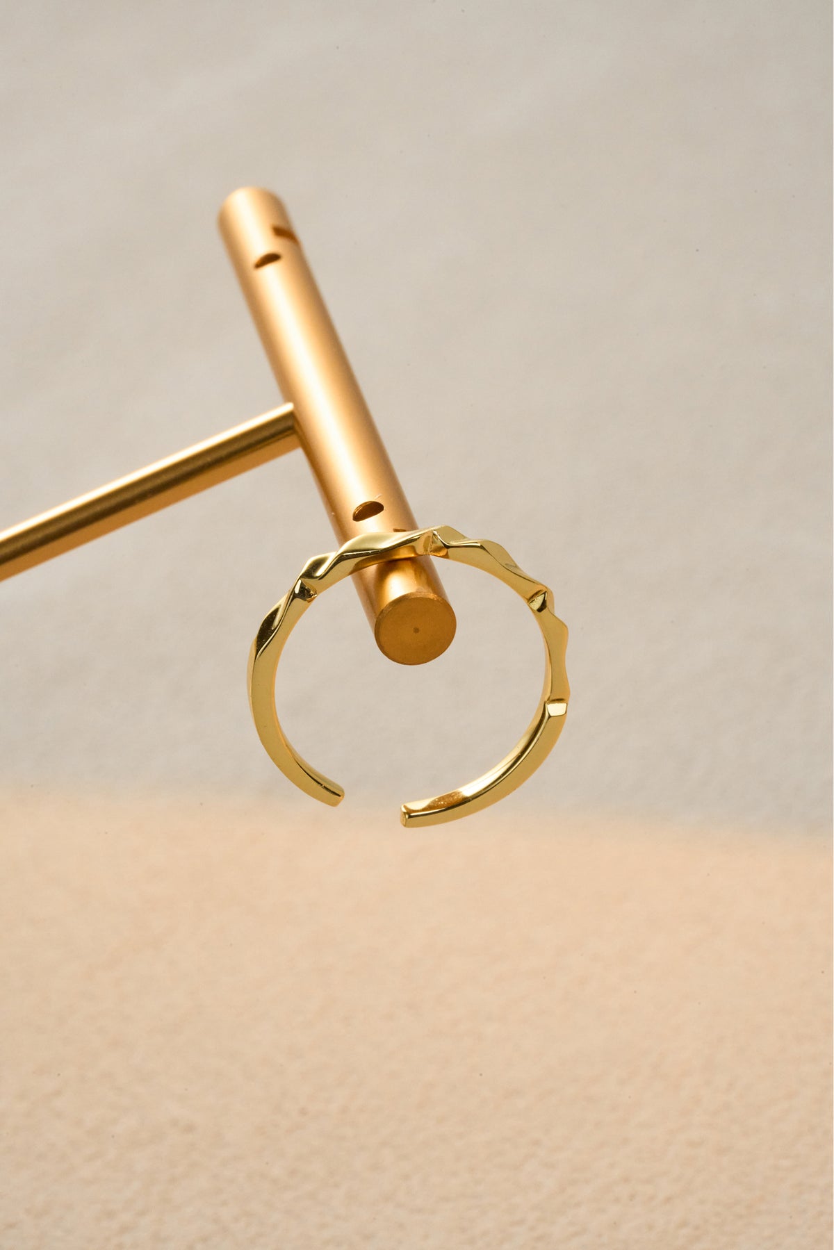 Twist of Light Adjustable Ring – 925 Silver with 18K Gold/White Gold Plating – View 9 | ARTTOO STUDIO
