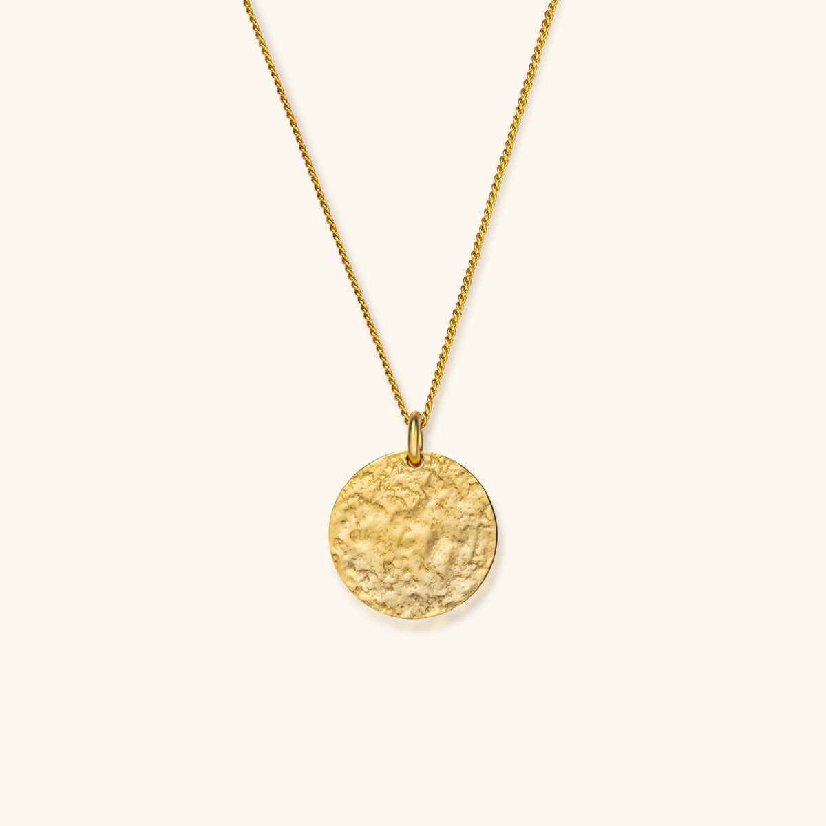 Halo Ripple Irregular Pendant Necklace – 925 Silver with 18K Gold Plating – Minimalist Jewelry | ARTTOO STUDIO