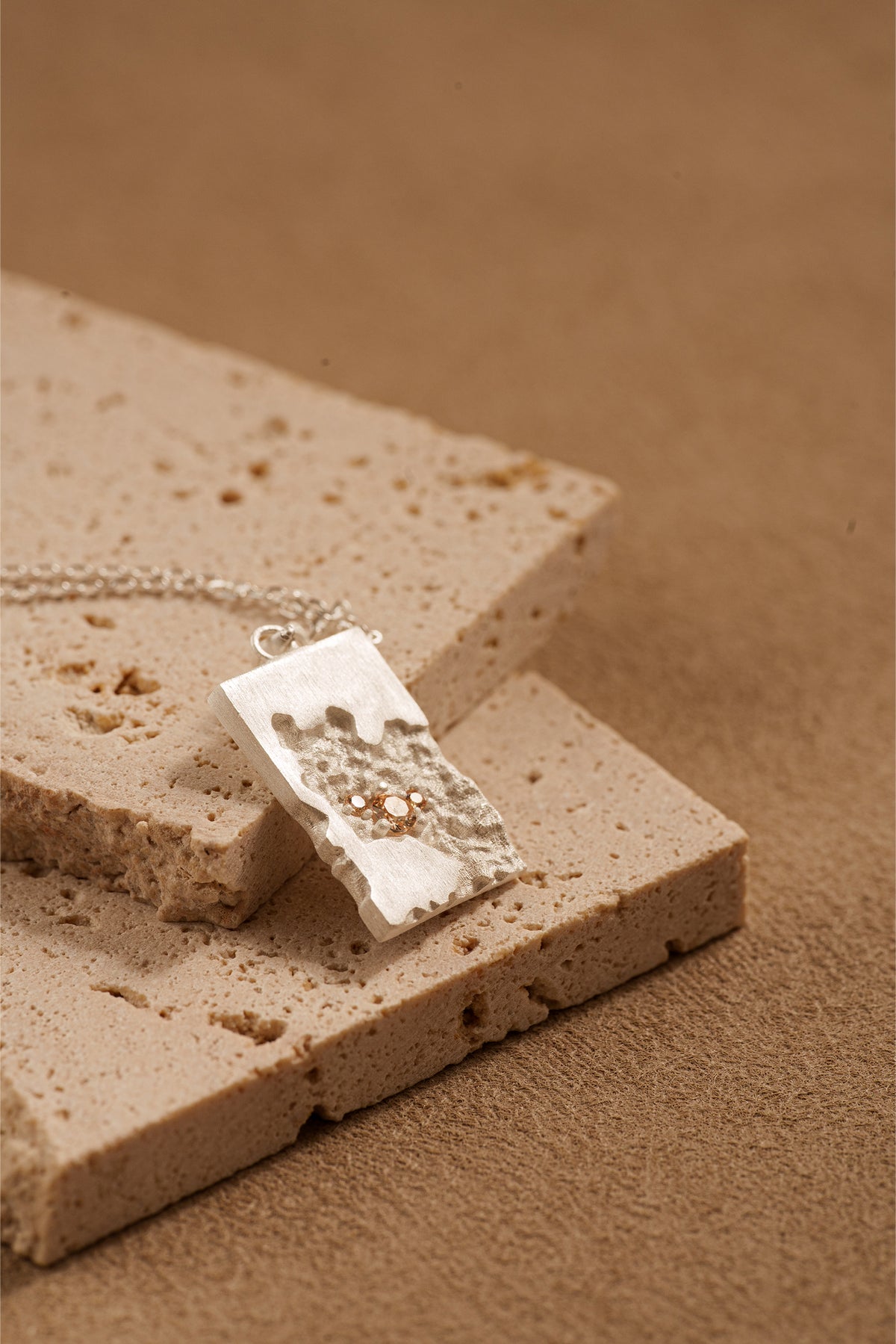 Stardust Relic Pendant Necklace – 925 Silver with 18K Gold Plating – View 10 | ARTTOO STUDIO