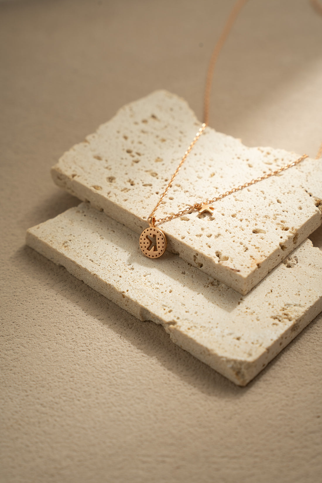 Alphabet Pendant Necklace – Personalized 925 Silver with 18K Gold Plating – View 6 | ARTTOO STUDIO