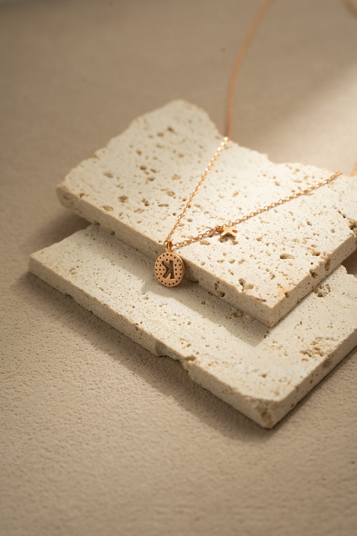 Alphabet Pendant Necklace – Personalized 925 Silver with 18K Gold Plating – View 6 | ARTTOO STUDIO