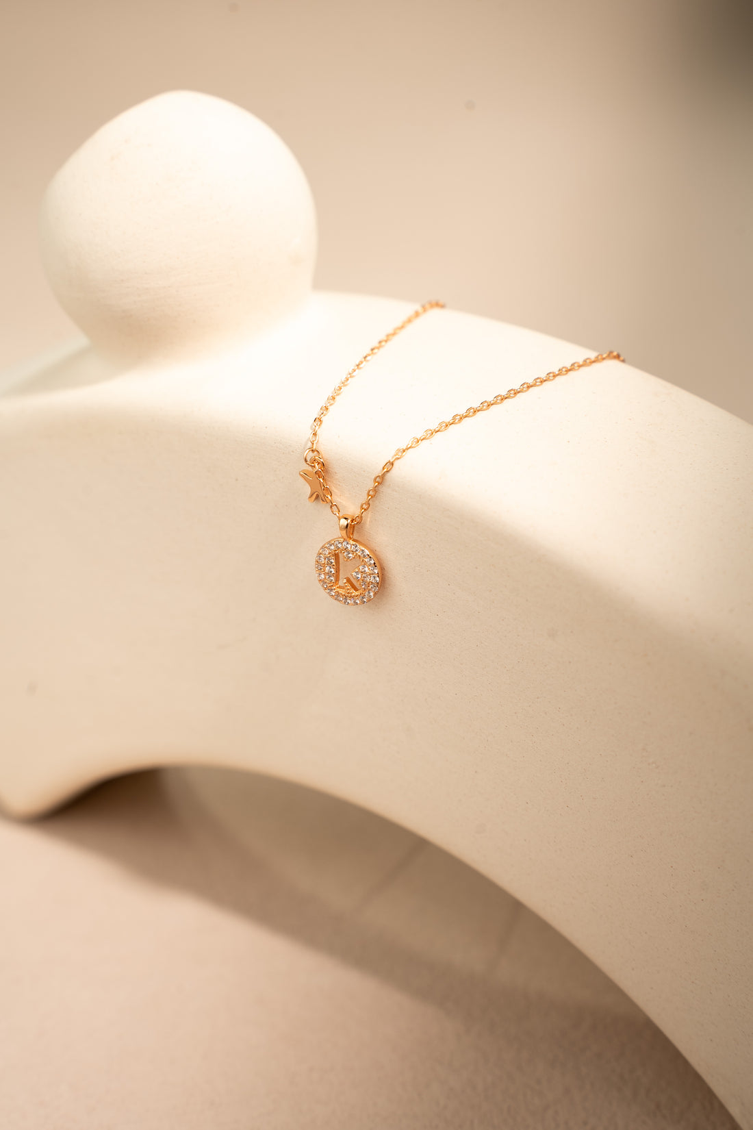 Alphabet Pendant Necklace – Personalized 925 Silver with 18K Gold Plating – View 7 | ARTTOO STUDIO