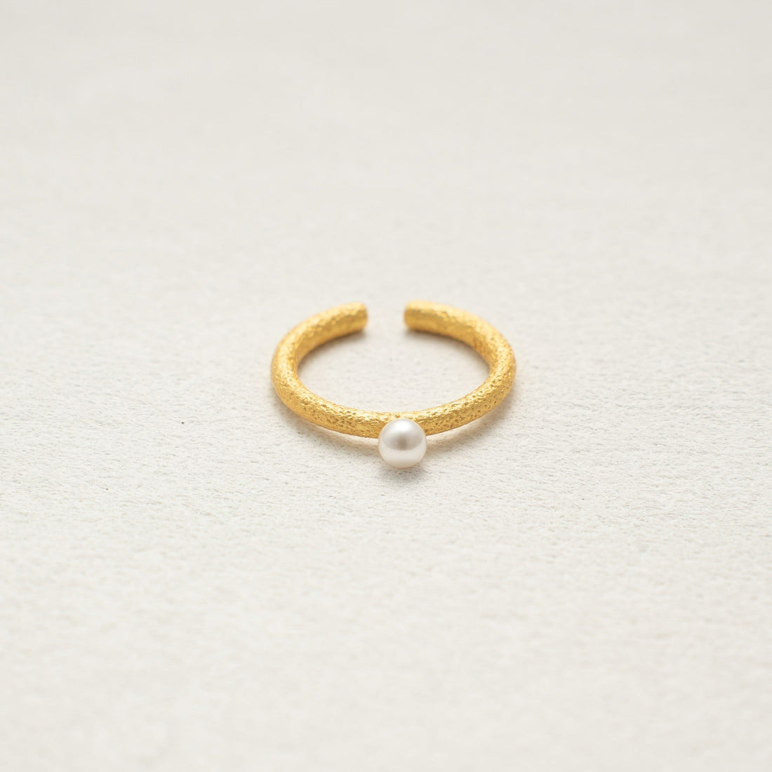 Sunset Moonlight Pearl Ring – 925 Silver with 18K Gold Plating – View 7 | ARTTOO STUDIO